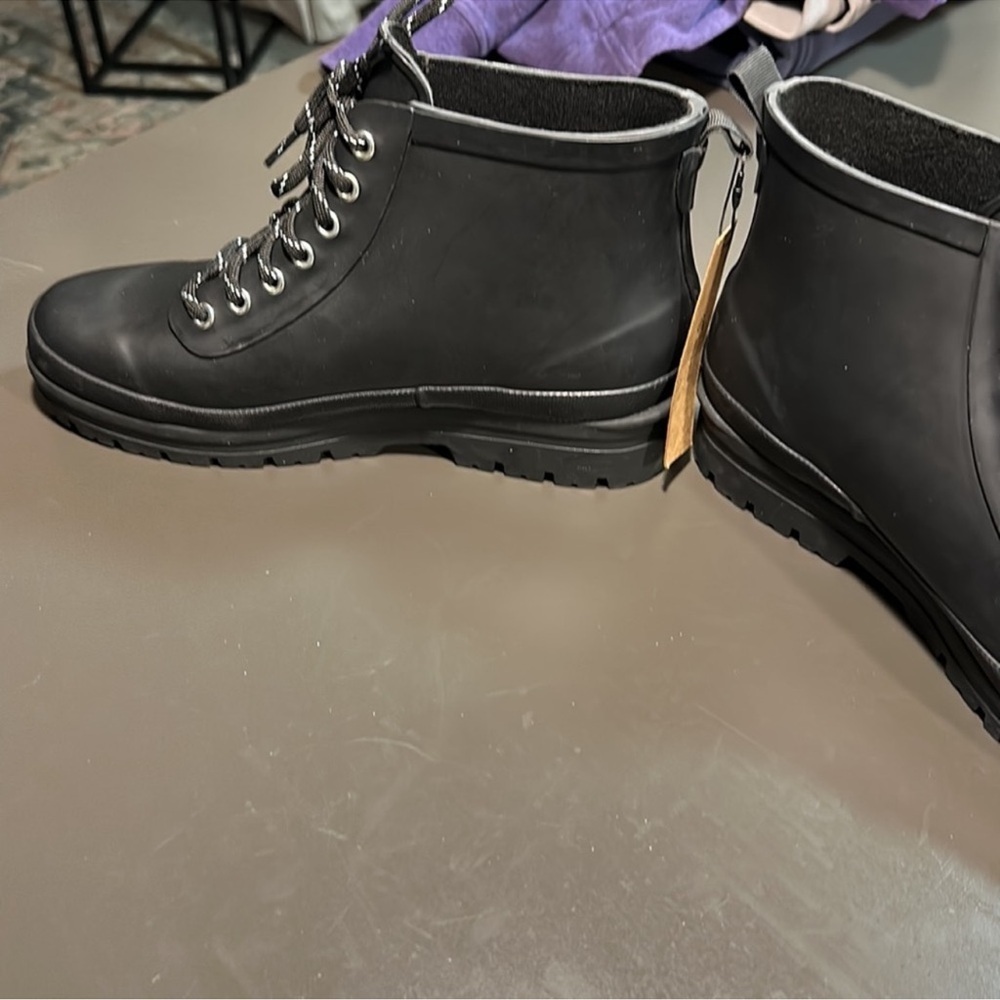 NWT Chooka Black Women's Lace-Up Winter Boots - Picture 4 of 9